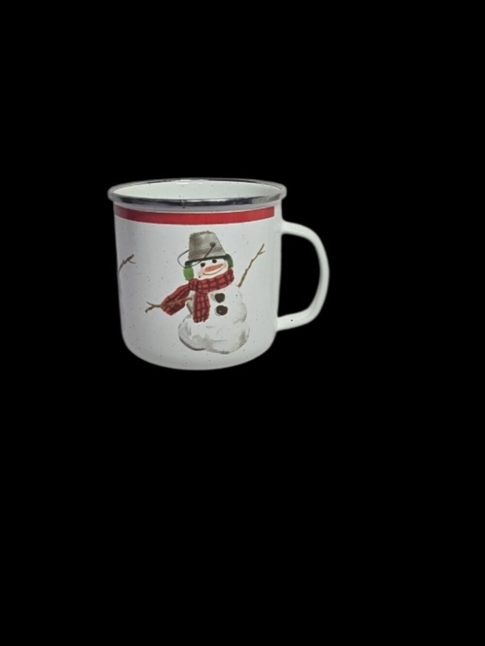 Hallmark Enamel Snowman Mug